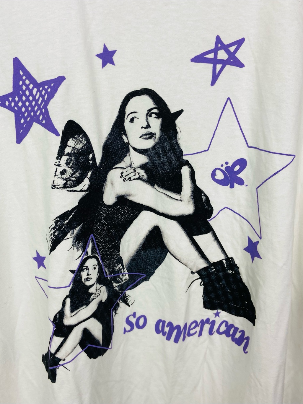 Nwt Olivia Rodrigo So American White Cotton Short Sleeve Tee - 3x — image 3 of 8